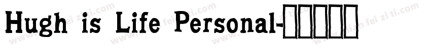 Hugh is Life Personal字体转换